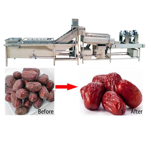 Máquina de limpieza de fecha Jujube lavado y máquina de procesamiento de secado