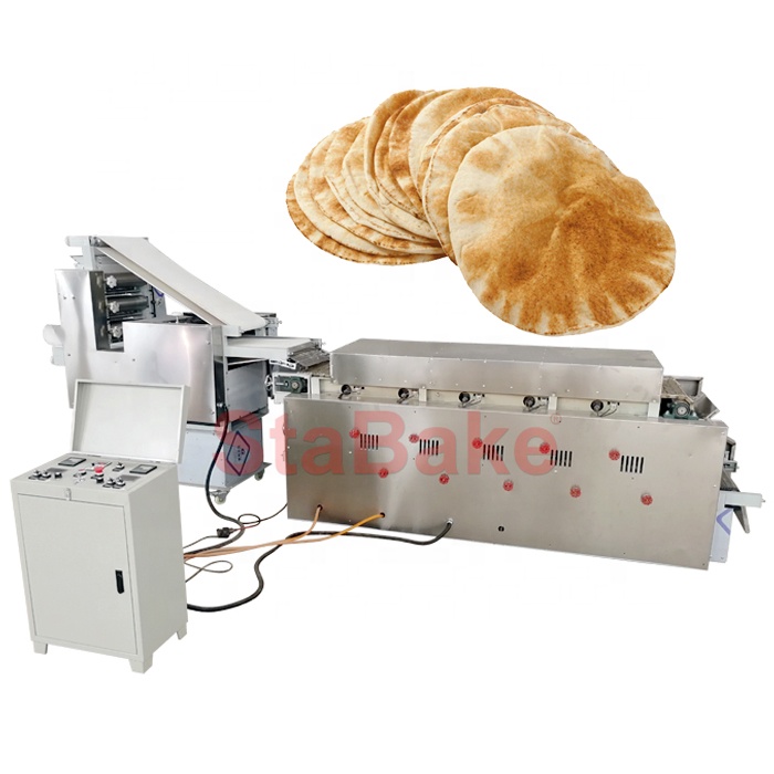 Máquina moldeadora de pan plano directamente de fábrica para equipo de fabricación de pan árabe Pita Shawarma para fabricante de roti chapati 