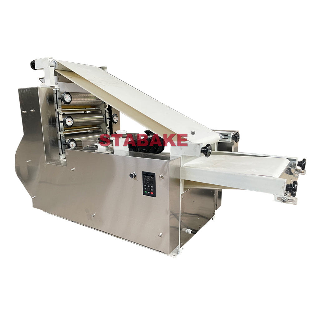 Máquina de fabricación de base de pizza automática para la máquina de corte de masa de pizza
